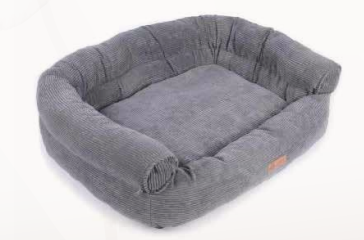 Cumfy™ - Grey Corduroy Sofa/Canapé en velours côtelé gris