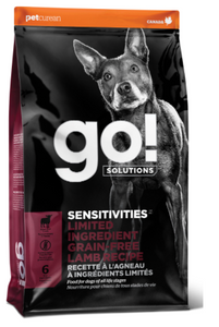 Go Sensitivities™ - Limited Ingredient Grain Free Lamb Dog food/Nourriture pour chiens à l'agneau sans céréales à ingrédients limités (12lb)