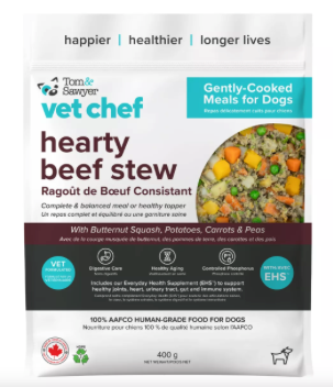 VET CHEF by Tom & Sawyer™ Gently-Cooked Meals for Dogs/Repas pour chiens cuits en douceur(14oz)