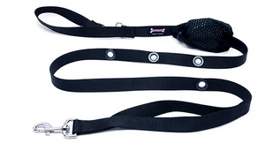 Smoochy Poochy 1'x8ft - Black Hands Free Leash/Laisse mains libres noir