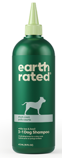 earth rated® Short Coat  3 in 1 Dog Shampoo/Shampoing 3 en 1 pour chien à poil court (16oz)