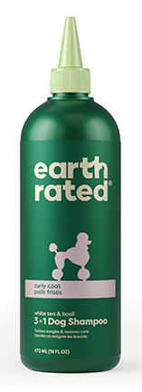 earth rated® Curly Coat  3 in 1 Dog Shampoo/Shampoing 3 en 1 pour chien à poil boucle (16oz)