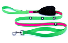 Charger l&#39;image dans la galerie, Smoochy Poochy 1&#39;x6ft - 2tone Hands Free Leash/Laisse mains libres Bicolore
