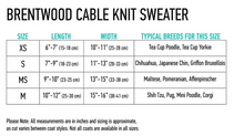 Load image into Gallery viewer, Shedrow K9 - Brentwood Cable Knit Dog Sweater/Pull pour chien en maille torsadée Brentwood (2025/26)
