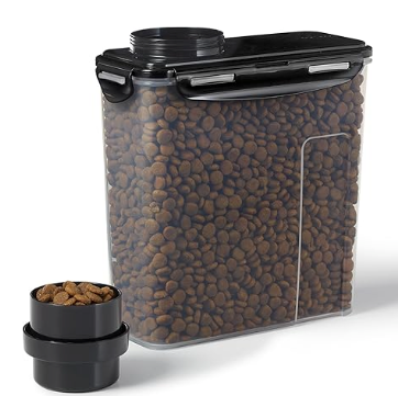 LockNLock by/par Starfrit - Pet Food Container with Bowl/Contenant pour aliments pour animaux avec bol - 132oz/3.9L