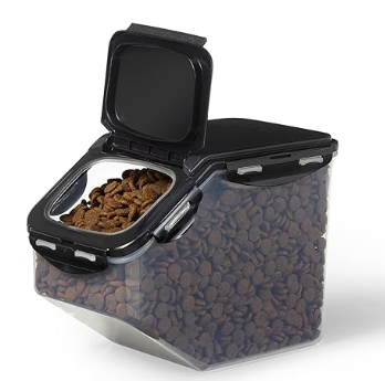 LockNLock by/par Starfrit - Pet Food Container with Bowl/Contenant pour aliments pour animaux avec bol - 169oz/5L