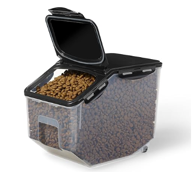 LockNLock by/par Starfrit - Pet Food Container with Bowl/Contenant pour aliments pour animaux avec bol - 406oz/12L