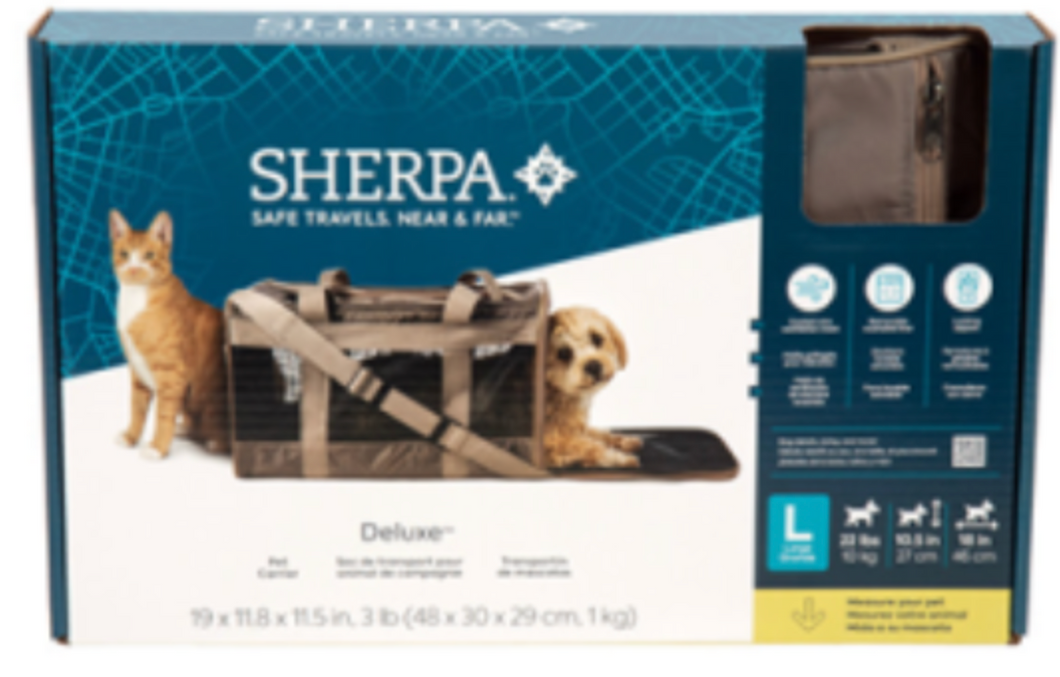 Sherpa® Deluxe™ Soft Sided Dog & Cat Carrier