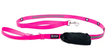 Charger l&#39;image dans la galerie, Smoochy Poochy 5/8&#39;x6ft - Reflective Hands Free Leash/Laisse mains libres réfléchissante
