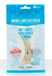 This & That® Whole Antler Chew/Bouchés de bois de Cervidés entiers