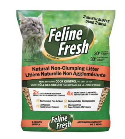 Feline Fresh® Natural Pine Non-Clumping Pellet Cat Litter/Litière pour chat en granulés non agglomérants en pin naturel