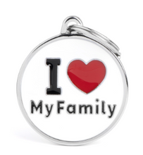 Load image into Gallery viewer, My Family Dog Tags (Charms) - I ❤️

