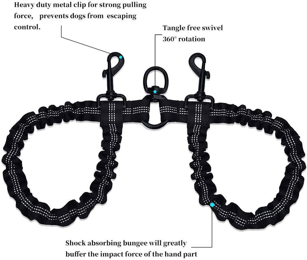 Dual Bungee Leash Add-On/Extension de laisse élastique double