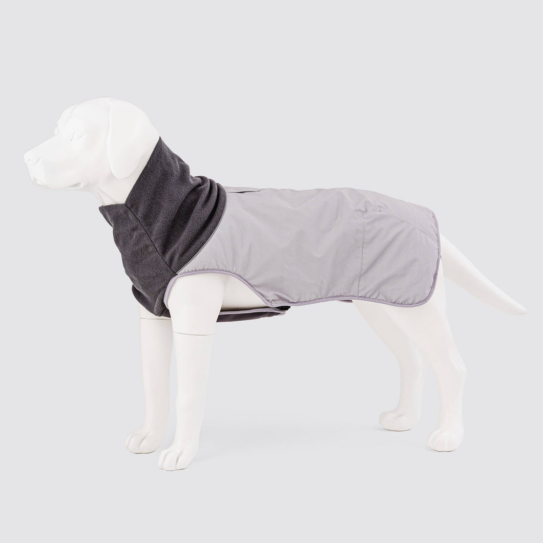 Hugo & Hudson - Thermal Self Heating Dog Jacket - Grey/Blouson autochauffant thermique pour chien - Gris