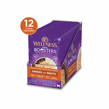 Load image into Gallery viewer, Wellness® Bowl Boosters® Shreds with Broth Wet Cat Food Topper
