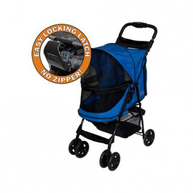 Pet Gear® Happy Trails Lite No-Zip Stroller Sapphire