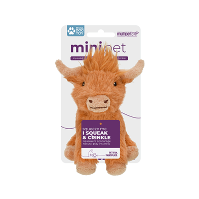 Multipet™ - Minipet Highland Cow Dog Toy/Jouet pour chien Highland Cow