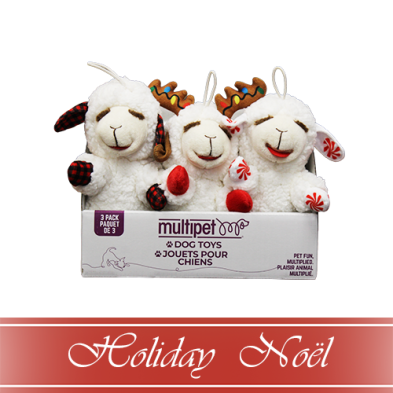 Multipet™ HOLIDAY Lamb Chop® NOEL (3ct)