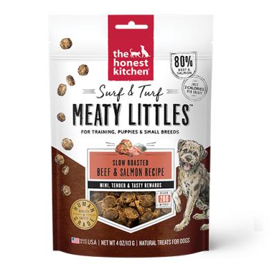 The Honest Kitchen® Surf & Turf Meaty Littles™ Slow Roasted Beef & Salmon Recipe 4 oz