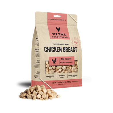 Vital Essentials® Freeze-Dried Raw Chicken Breast/Poitrine de poulet crue lyophilisée (10oz)