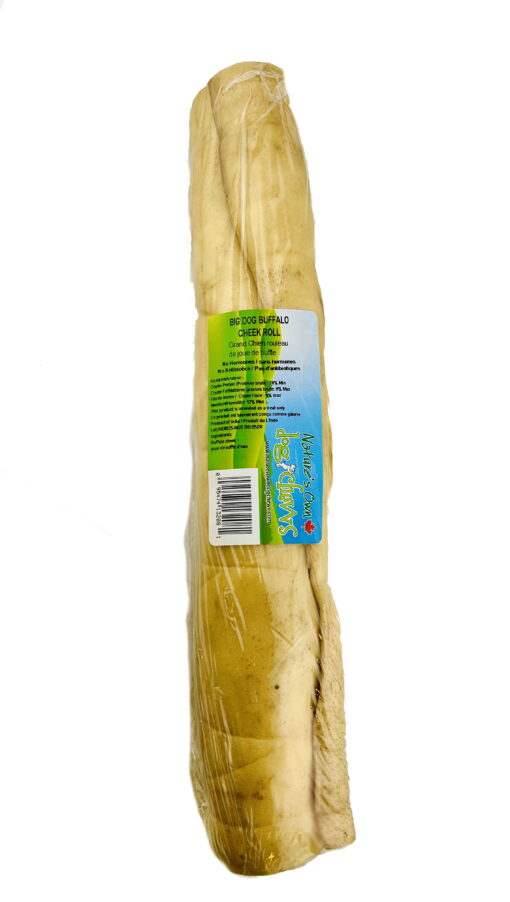 Nature's Own - BIG DOG Buffalo Cheek Roll/Rouleau de joue de buffle