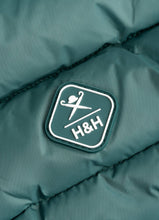 Load image into Gallery viewer, Hackett x Hugo Hudson Dog Puffer Jacket, Forest Green &amp; Gold
