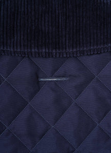 Hackett x Hugo Hudson - Navy Quilted Dog Jacket/Blouson matelassée bleu marine pour chien