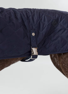 Hackett x Hugo Hudson - Navy Quilted Dog Jacket/Blouson matelassée bleu marine pour chien