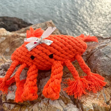Load image into Gallery viewer, Monli - Happy the Crab Pet Rope Toy/Jouet en corde Happy le crabe

