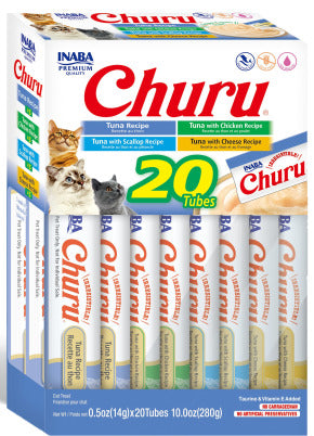 Inaba® Cat Churu® Purées Variety Pack/Pack Variété 280g (20x14g)