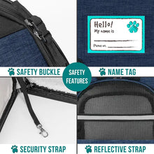 Load image into Gallery viewer, Expandable 3-Way Entry Pet Carrier Backpack/Sac à dos de transport pour animaux de compagnie extensible à 3 entrées
