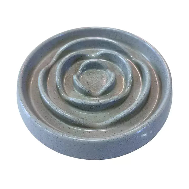 Messy Mutts™ - Interactive Slow Feeder, Extra-Durable, Speckled Grey/Mangeoire lente interactive, extra-résistante, gris moucheté