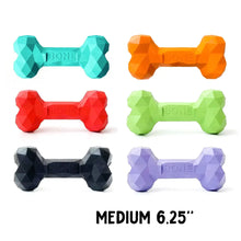 Charger l&#39;image dans la galerie, Busy Body Bone: Durable Rubber Dog Toy for Engaging Playtime
