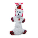 KONG Holiday Low Stuff Flopzie Polar Bear Medium Dog Toy