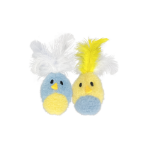 Multipet® - Feather Bird w/Catnip/Oiseau en plumes avec herbe à chat (2p)