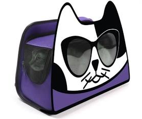 Primetime Petz KittyPak Collapsible Backpack Cat Carrier (ultra violet)