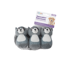 Load image into Gallery viewer, Outward Hound® Squeakin&#39; Raccoon Replacement Dog Toys (3 Pack)
