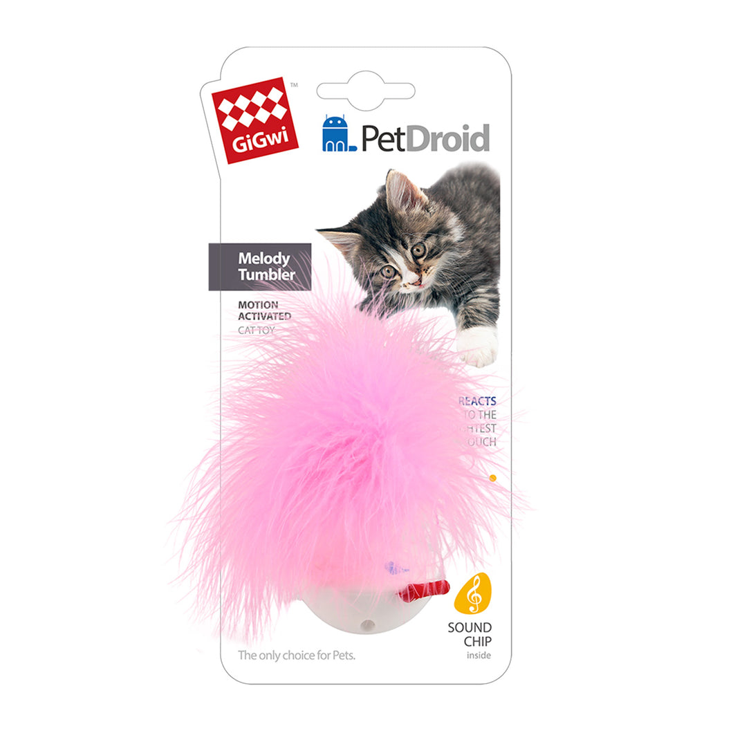 GiGwi Pet Droid - Wobble Feather with Motion Activated Sound Chip