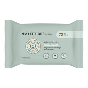 Attitude Natural Care - Unscented Pet Grooming Wipes (72pk)