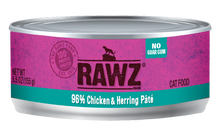 Load image into Gallery viewer, Rawz 96% Meat Paté Cat Cans
