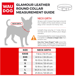 WAU DOG Rolled "Collar Soft" Leather Dog Collar