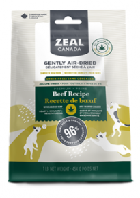 ZEAL CANADA Gently Air-Dried Grain Free Premium Beef Recipe with Canadian Hemp