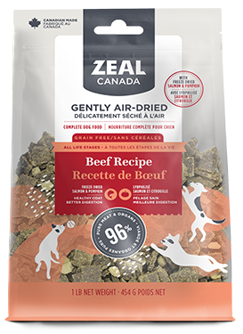 ZEAL CANADA Gently Air-Dried Grain Free Beef with Freeze-Dried Salmon & Pumpkin Recipe for Dogs