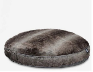 Round Faux-Fur Reversible 36" Dog Bed