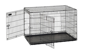 Precision® Great Crate 2-Door Black Wire Dog Crate