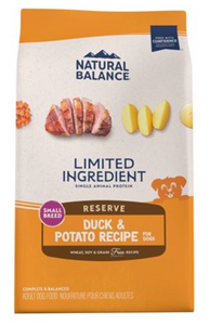 Natural Balance LID Adult Grain Free Duck & Potato Small Bites 4 LB