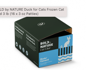Bold by Nature Frozen Raw Cat Food