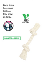 Load image into Gallery viewer, Mammoth Premium Flossy Chews 100% Cotton Bones and Tugs (for small dogs)
