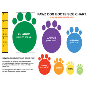 PAWZ Dog Boots - Black