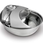 Raindrop Drinking Fountain by Pioneer Pet (premium stainless steel)